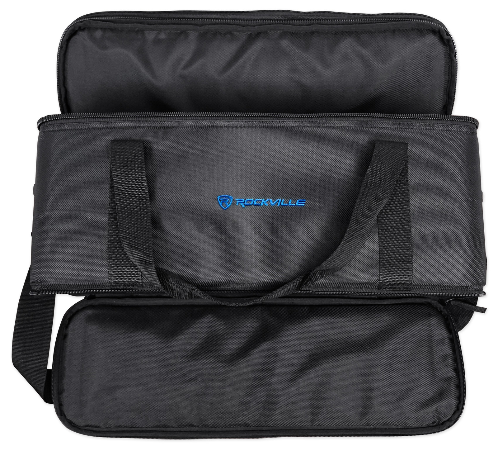 Rockville RRB30 3U Rack Bag Double-Sided Case with 12" Depth + Shoulder Strap