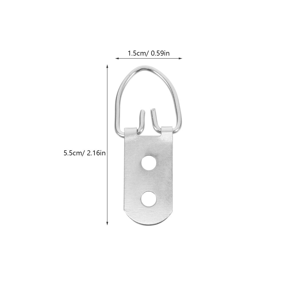 30 Set Double Hole D-Ring Frame Back Hardware Kit Picture Frame Hanging Hooks