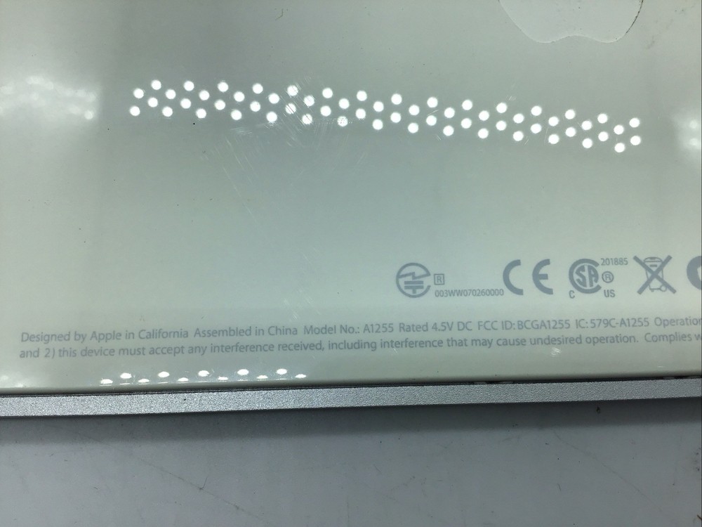 Apple A1255, A1197 Wireless Keyboard & Mouse Combo Power Tested Bluetooth Read