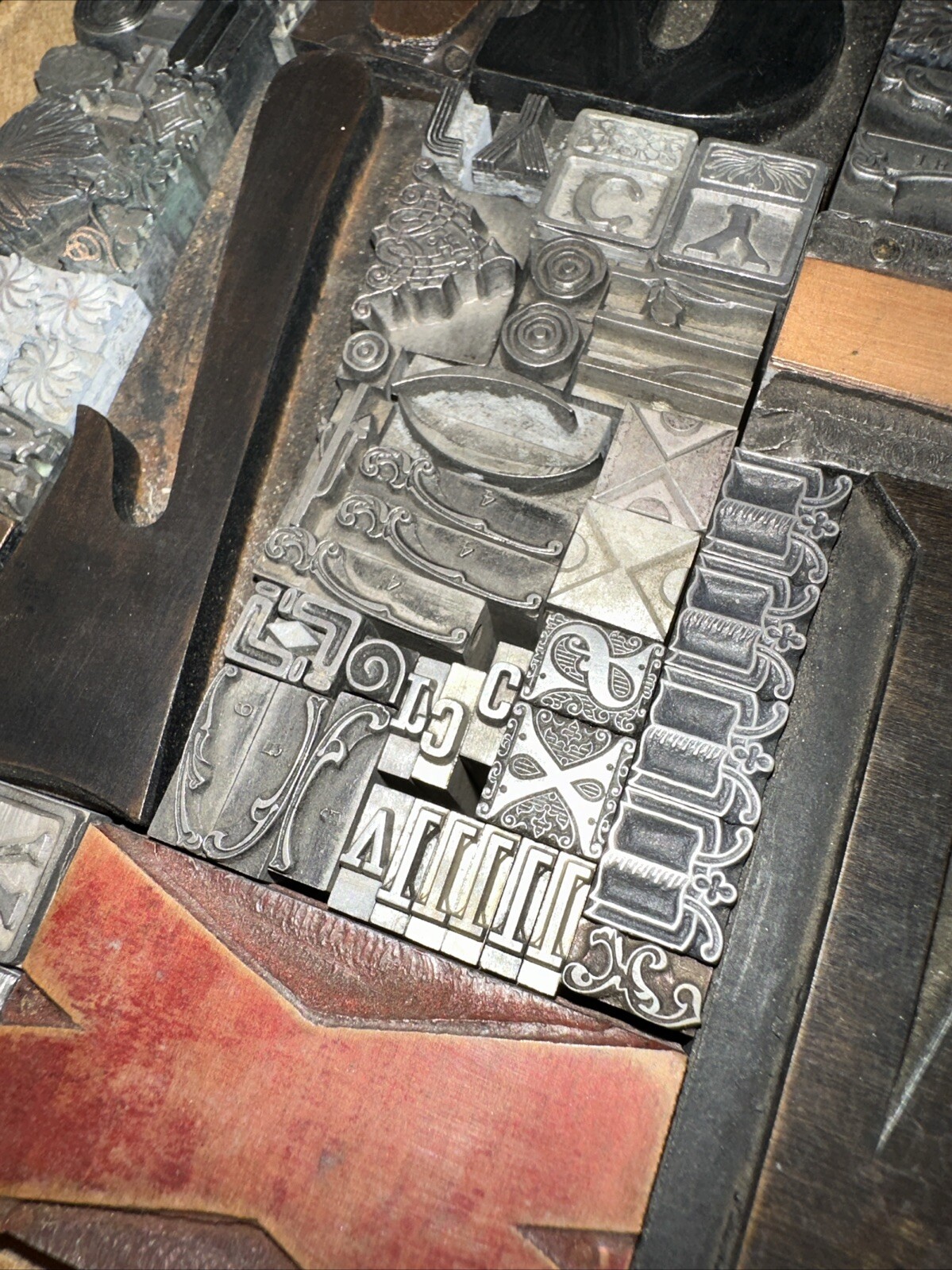 Printing Blocks Ornamentals Borders Dingbats. Wonderful Variety!! #54 Beautiful!