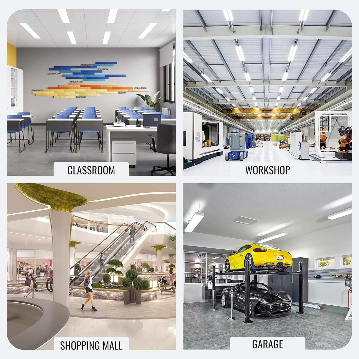 8ft LED Tube Light T8 Single Pin & CCT Changeable Led Shop Ballast Bypass Light