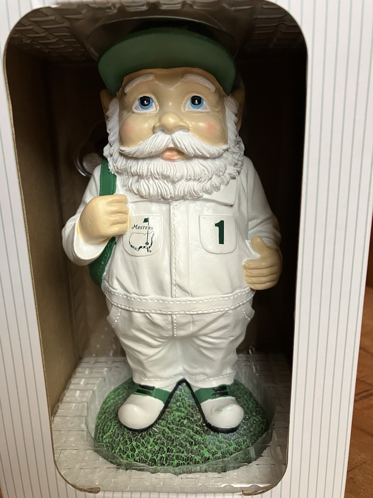 Masters Gnome (MINI CADDIE) Augusta National Golf Club - In Hand and In Box!