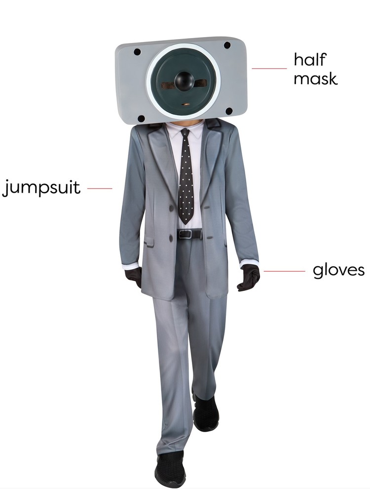 Skibidi Speakerman Costume for Boys