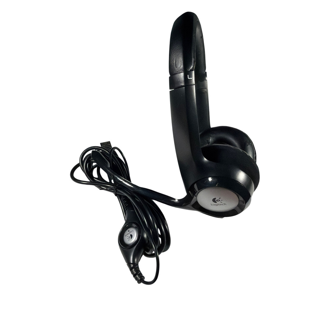 Logitech USB Headset A-00052 Wired with Mic Black Tested
