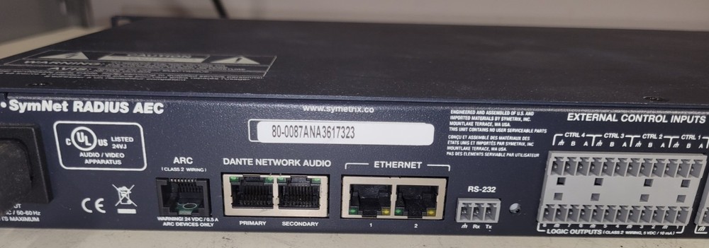 Symetrix SymNet RADIUS AEC Digital Signal Processor DSP Audio Conferencing Unit