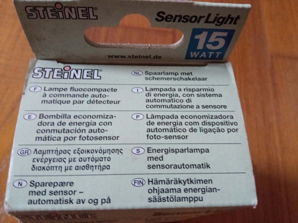 Steinel Sensor Light Twilight Lamp System Aut. sensor switching