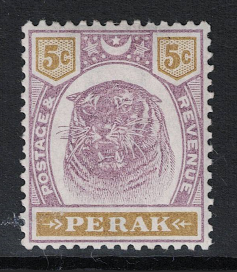 Malaya Perak SG# 70 Mint Light Hinged - S19745