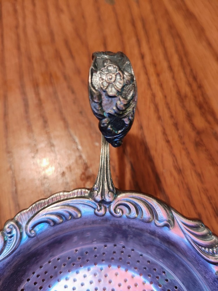 Vintage PLEET Tea Strainer Silver