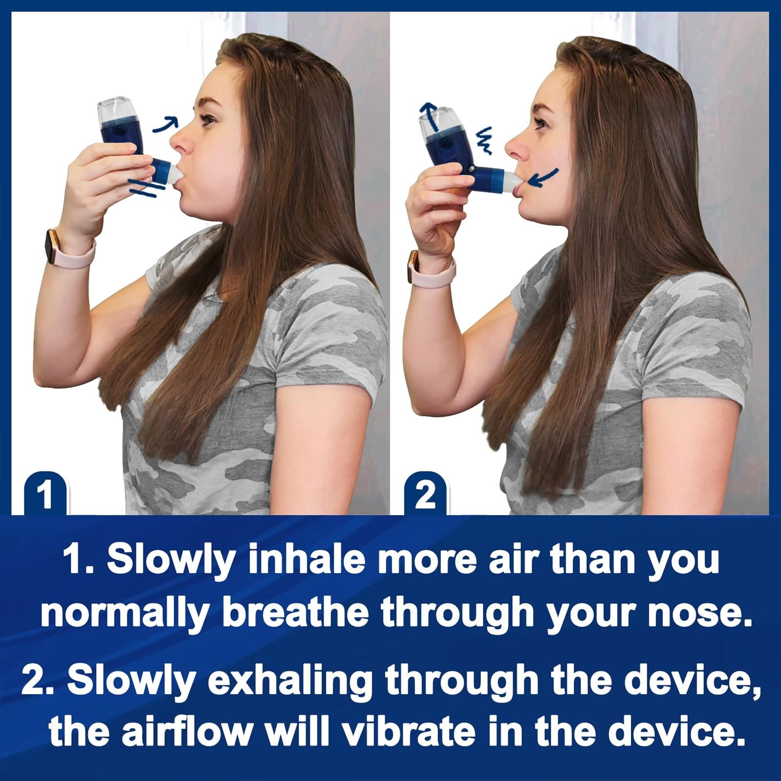 Flutter Valve Device for Lungs, Breathing Exercise Device for Lungs, Breathin...