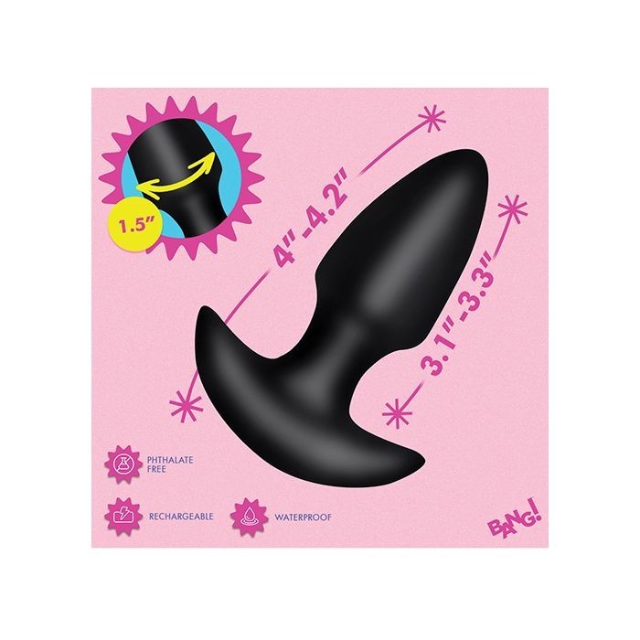 Bang! Thrusting & Vibrating Rechargeable Butt Plug