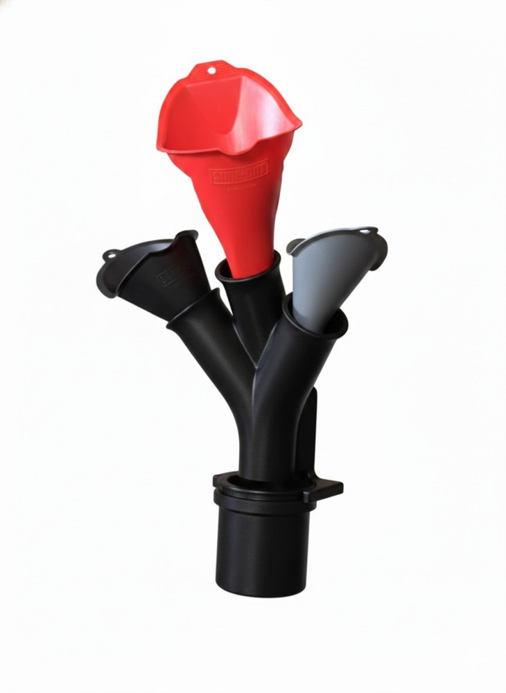 Funnel Holder/Drip Drain Removable Cup Wall Mount Or Workbench Accessory