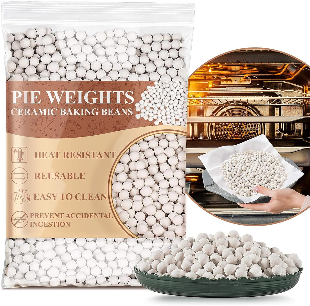 1LB Pie Weights for Baking - Pie Crust Weights Ceramic Pie Weights Baking