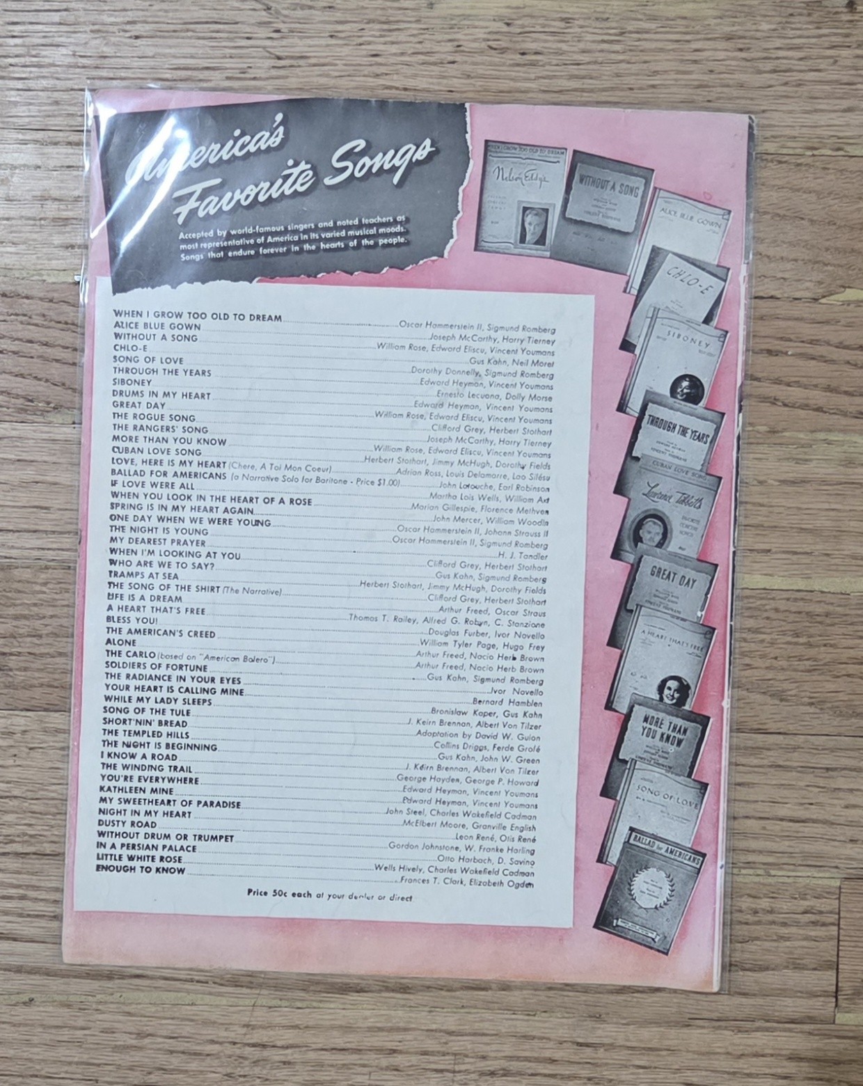 (8) Vintage Music Sheets Lot