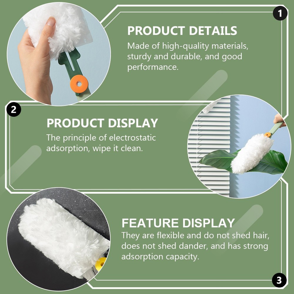 2pcs Removal Dusters Dusters Cleaning Supplies Rotating Dust Dusting