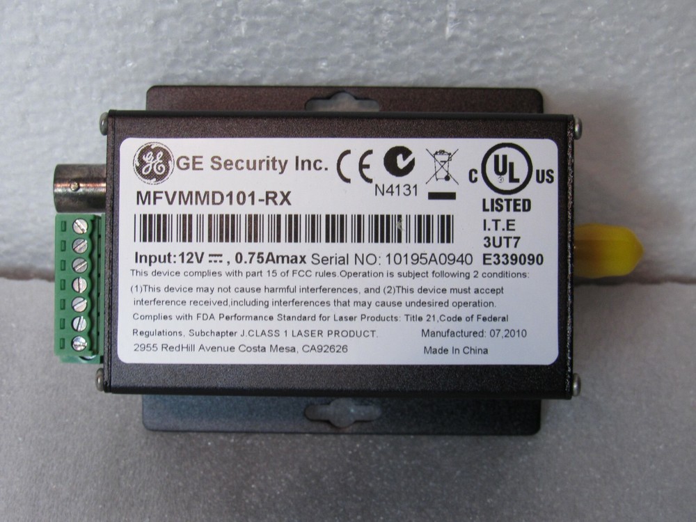 GE Security MFVMMD101-RX Single Channel Multi-mode Receiver [CTNO]
