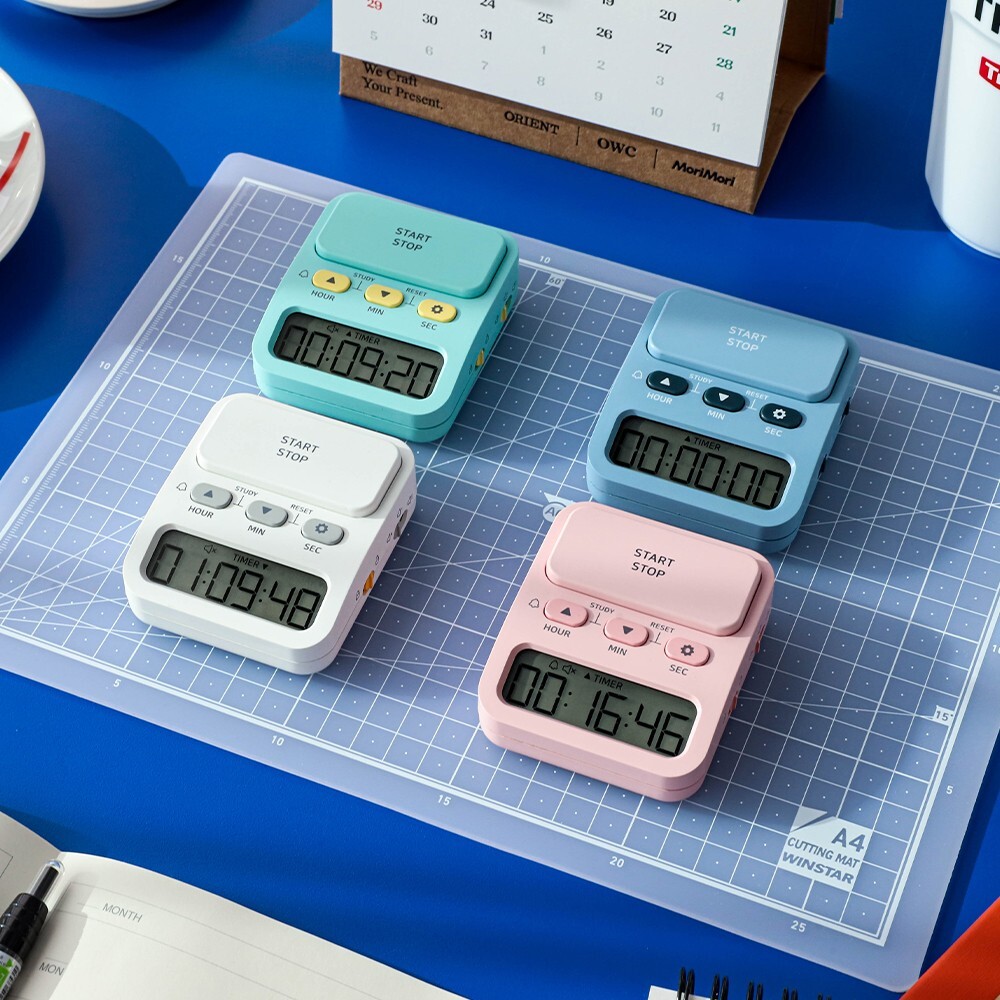 OWC Study Timer OT1647WH White Tone Korean Patented Design