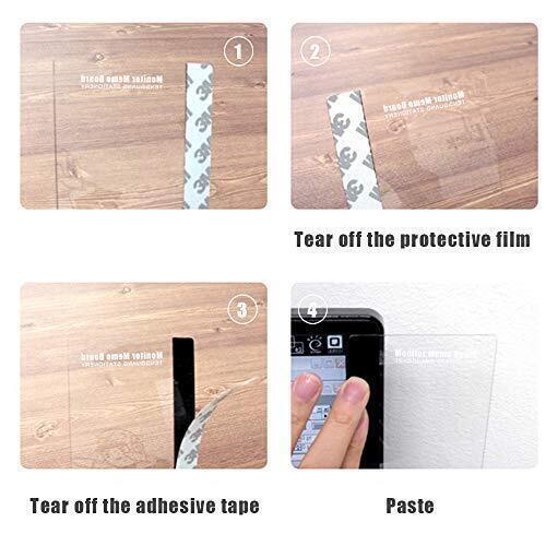 2-Pcs, Computer Monitor Memo Note Board, Multifunction Message Desk Accessories