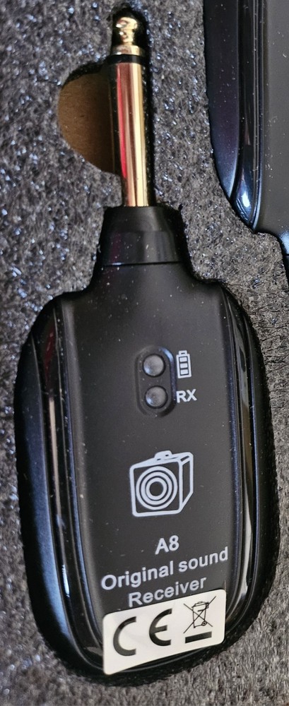 Wireless Guitar System Transmitter Receiver Rechargeable