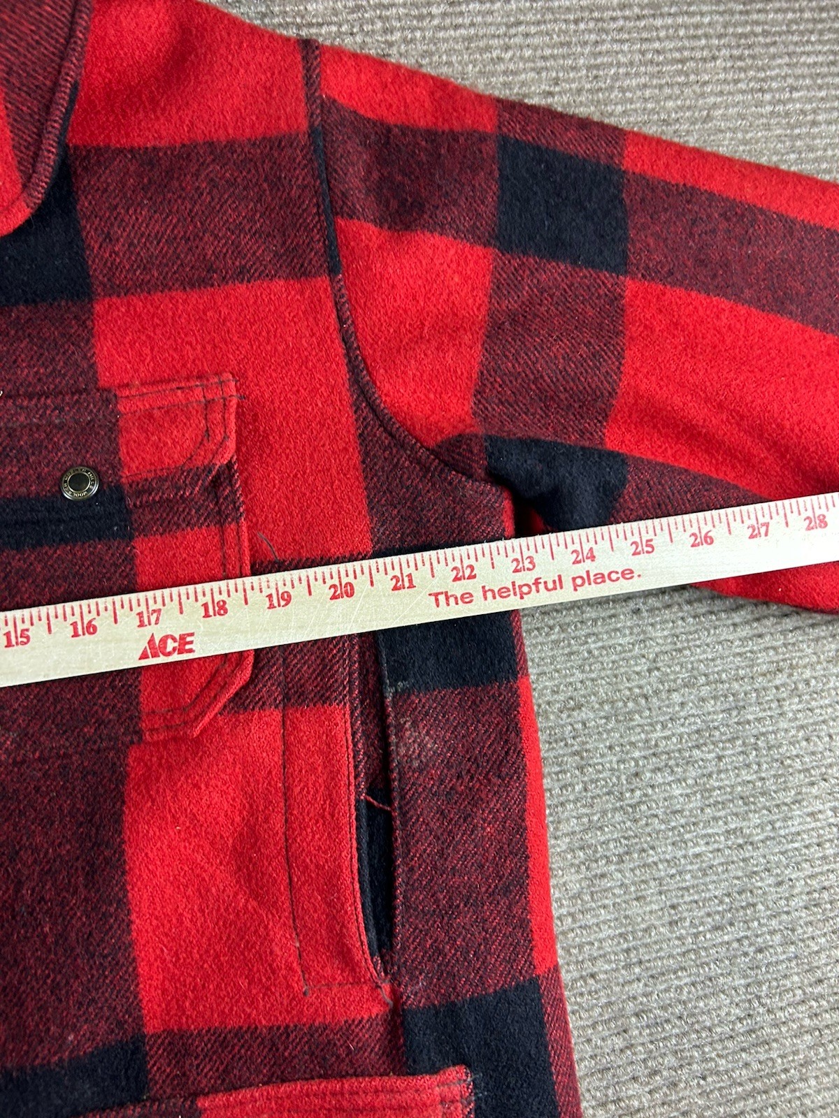 Vintage Woolrich Jacket Mens 40 Buffalo Plaid Mackinaw Wool Hunting & Pants NWT