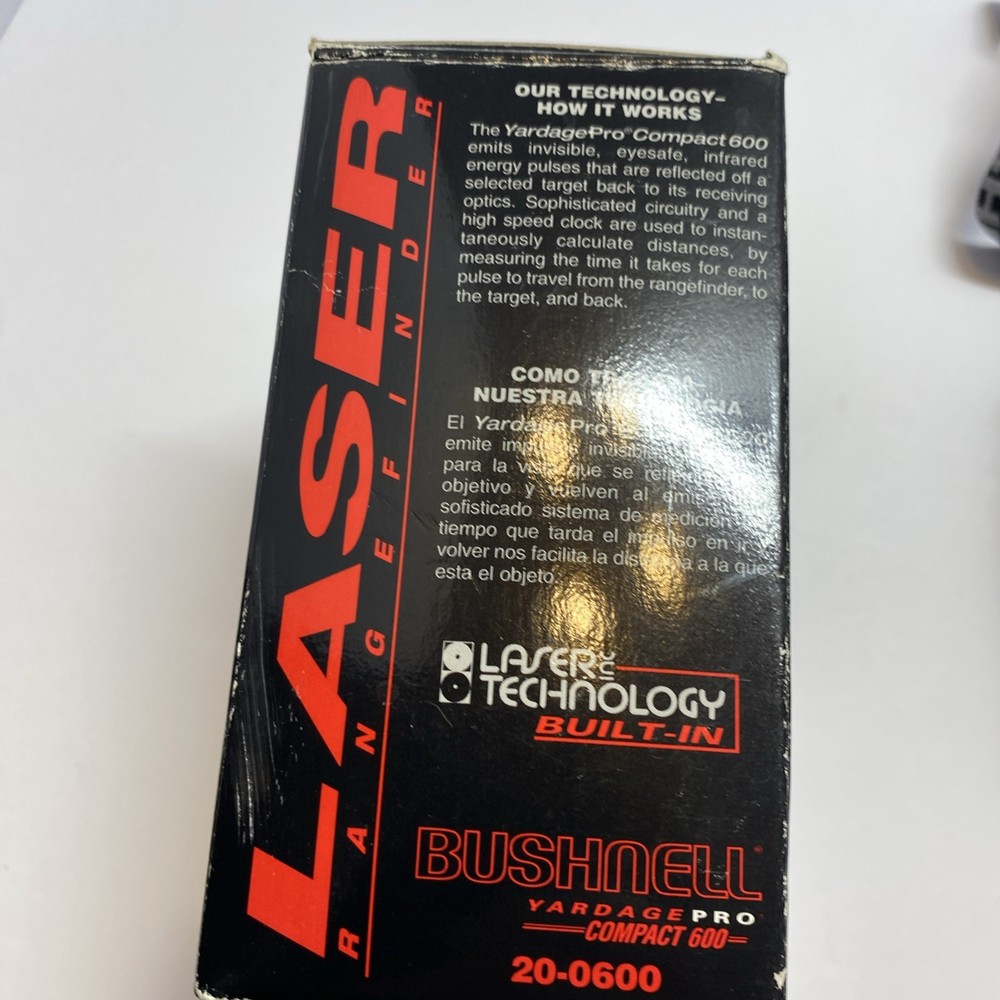 Bushnell Yardage Pro Compact 600 Laser Rangefinder Excellent Condition