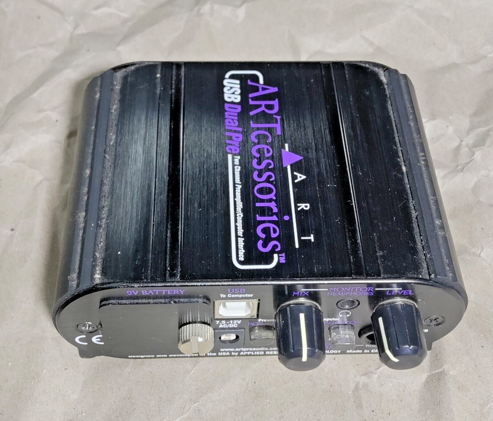 ART Pro Audio USB DUAL Preamp. NOS