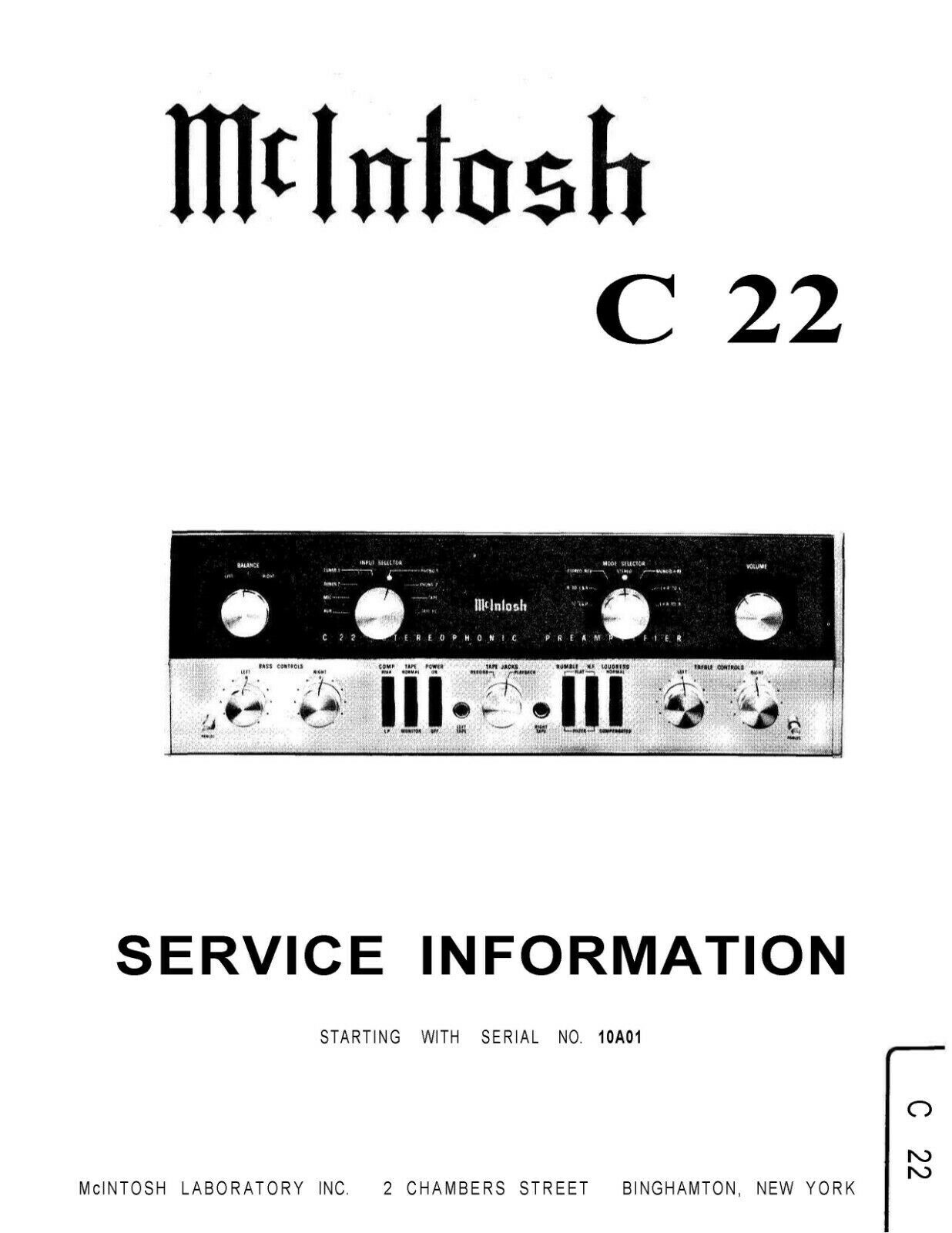 + 350 McIntosh Owners Manuals, Service, & Brochures (on a Flash Drive or a CD)