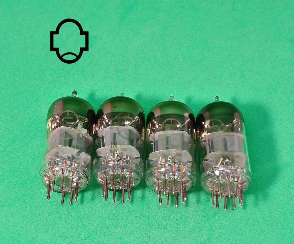 4 pcs X 6N23P REFLEKTOR~ E88CC / 6DJ8 USSR VINTAGE TUBES NEW