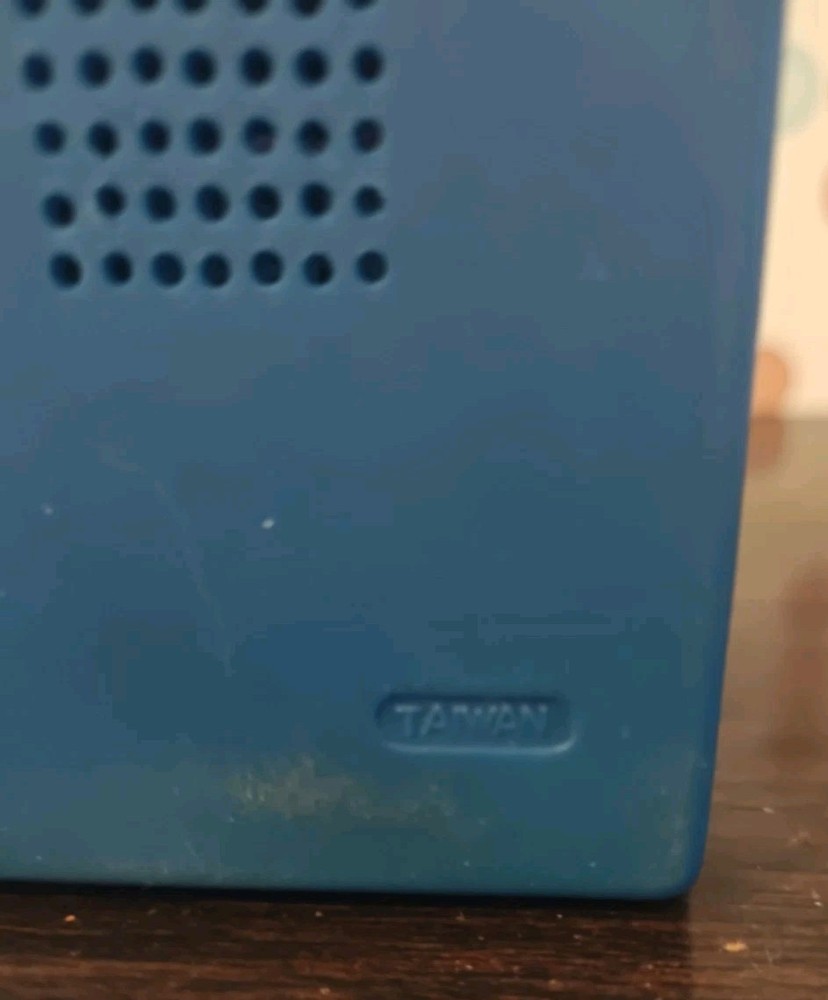 Vintage Kmart Solid Pocket AM Transistor Radio, Blue, Tested, Working