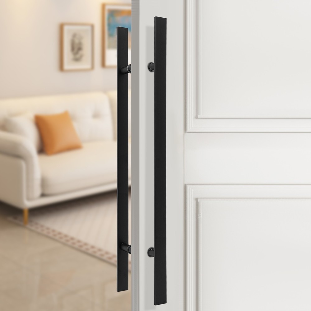 Pair Pull Push Sliding Barn Door Handle Double Sided Stainless Steel Door Handle