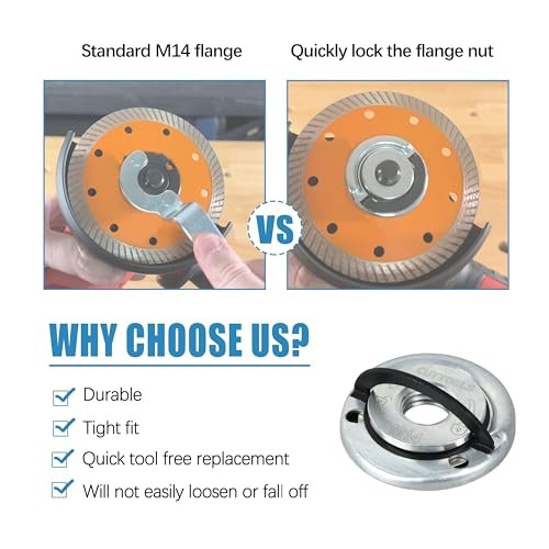 M14 Angle Grinder Locking Retaining Flange Nut Quick Clamping Nuts for Most