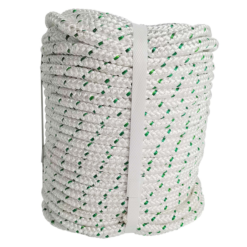 Double Braid Rope 3/8" × 100' 1544Lbs Breaking Strength Bull Rope Polyester