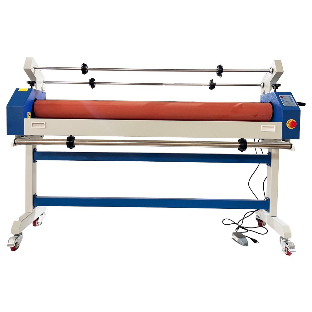 63" Wide Format Cold Laminating Machine110V 1" THK Electric Stand Cold Laminator