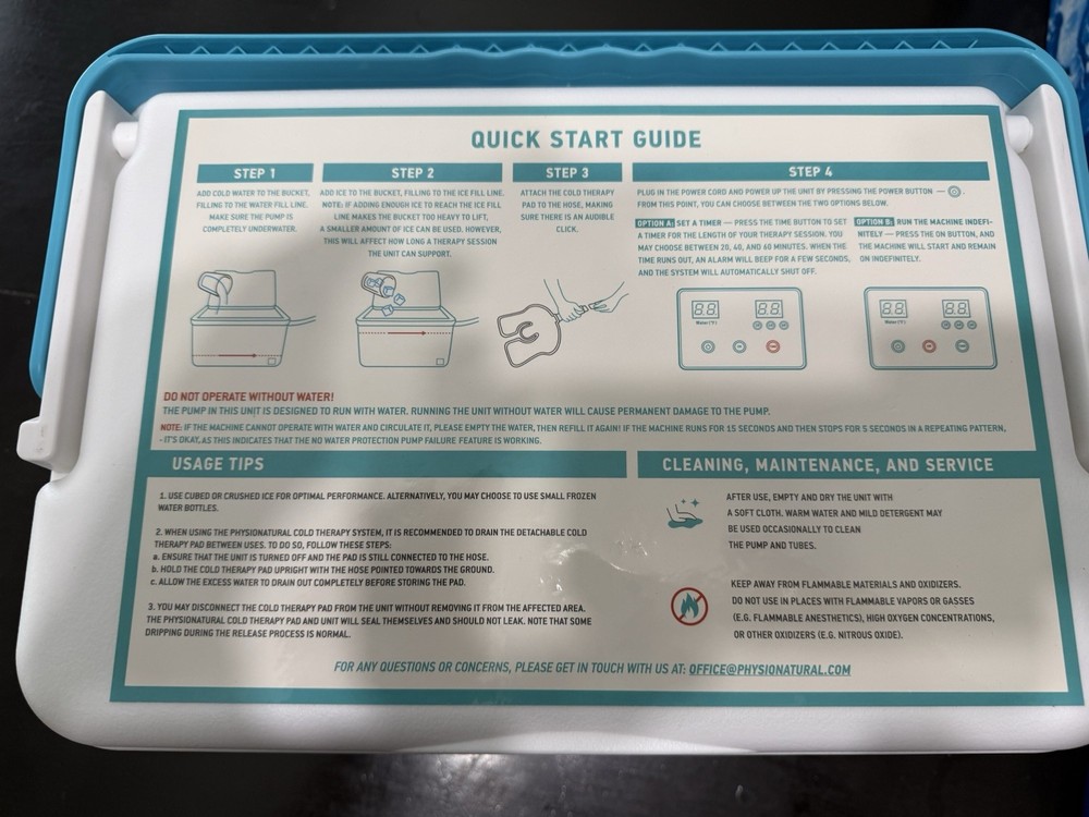 NON- PRESCRIPTON - Cold/Ice Machine— for ACL, MCL, Swelling, Sprains, and Other
