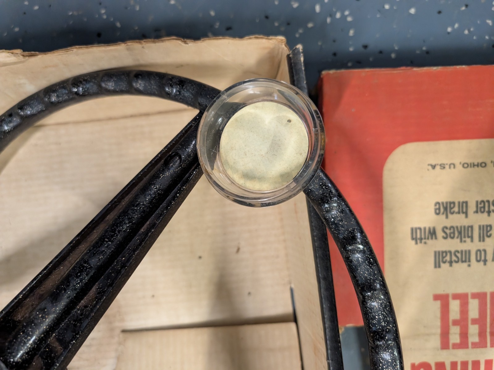 HUFFY STEERING WHEEL ORIGINAL VINTAGE MUSCLE BIKE ACCESSORY in BOX