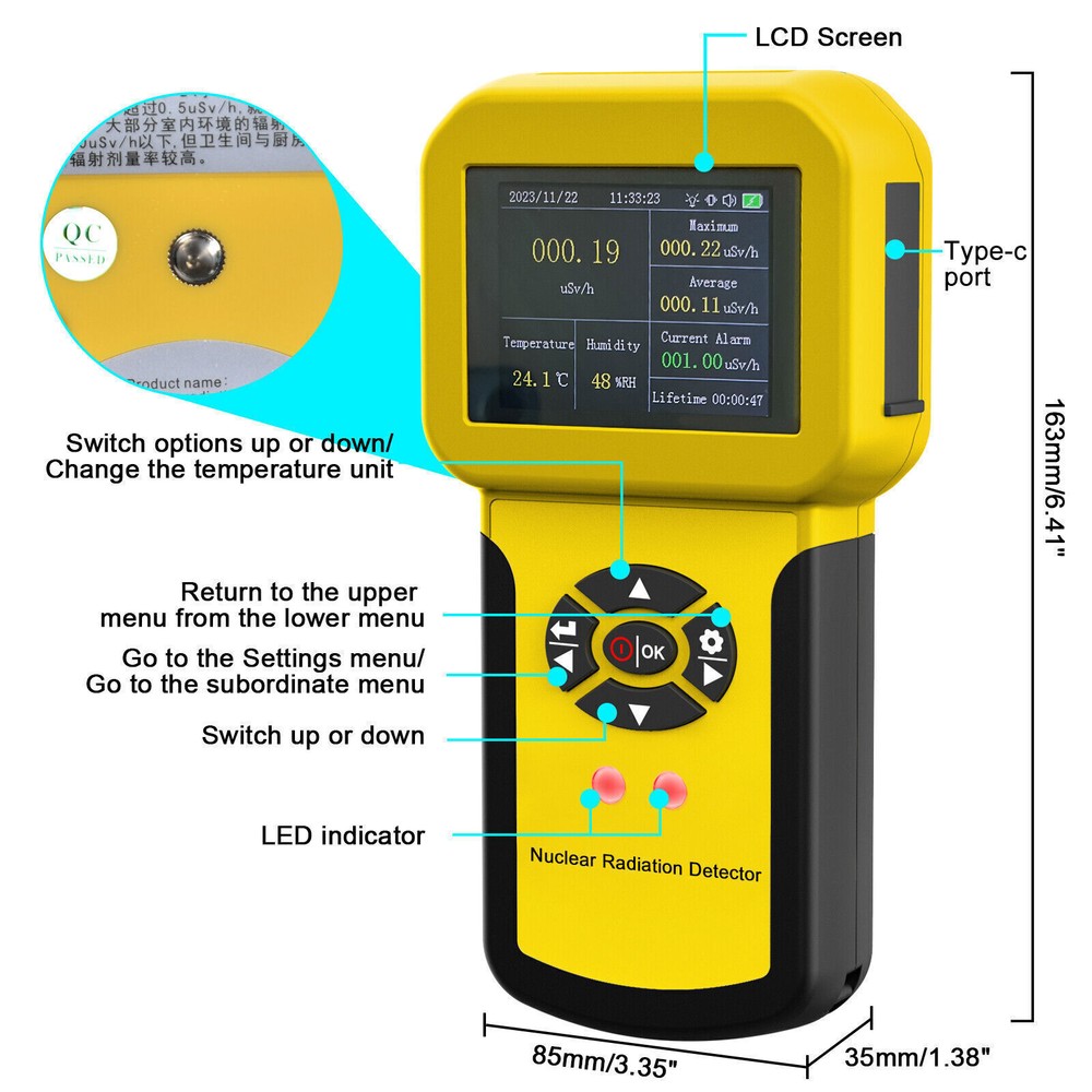 Instruments for ionizing radiation: beta particles, gamma rays, and X-rays US
