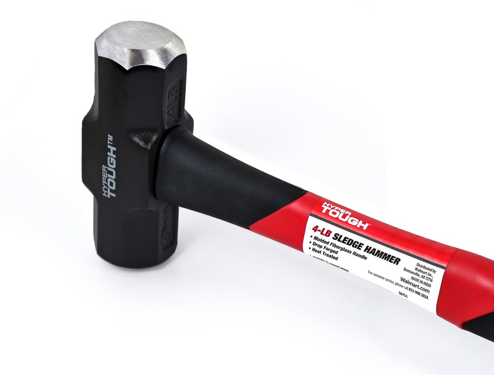 4 lb Sledge Hammer, Fiberglass Handle