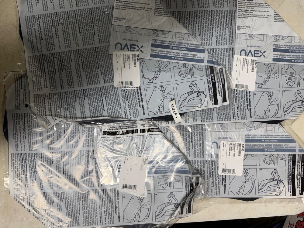 4 PCS Uvex Bionic S8565 Faceshield Visor Shade 5