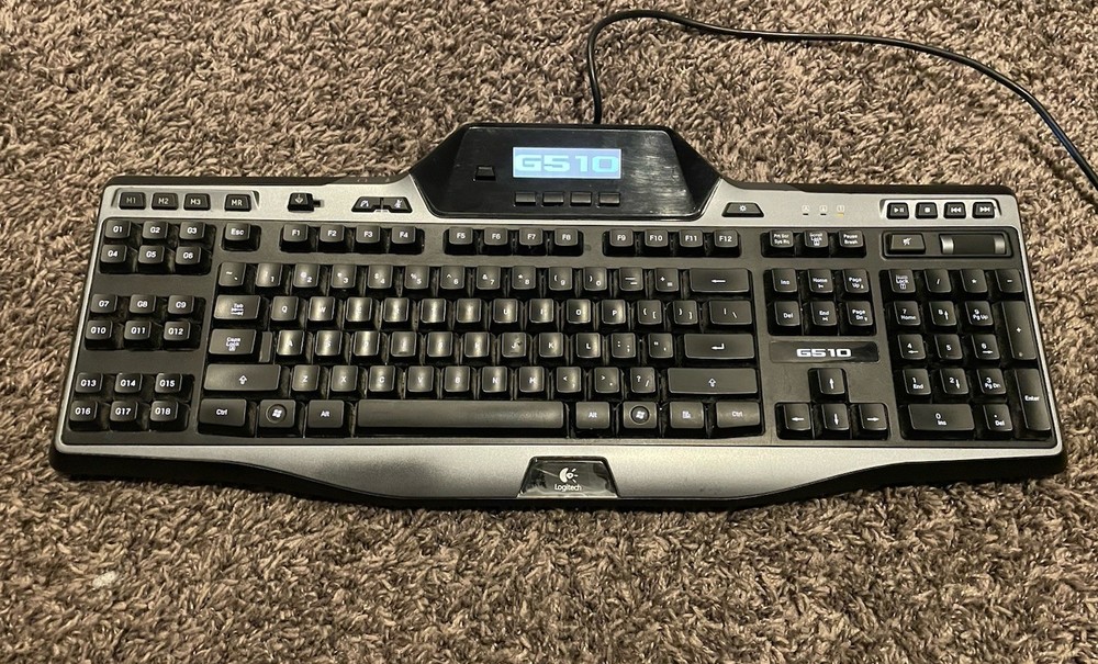 G510 Logitech Wired Gaming Keyboard Backlit LCD Programmable (Please Read)