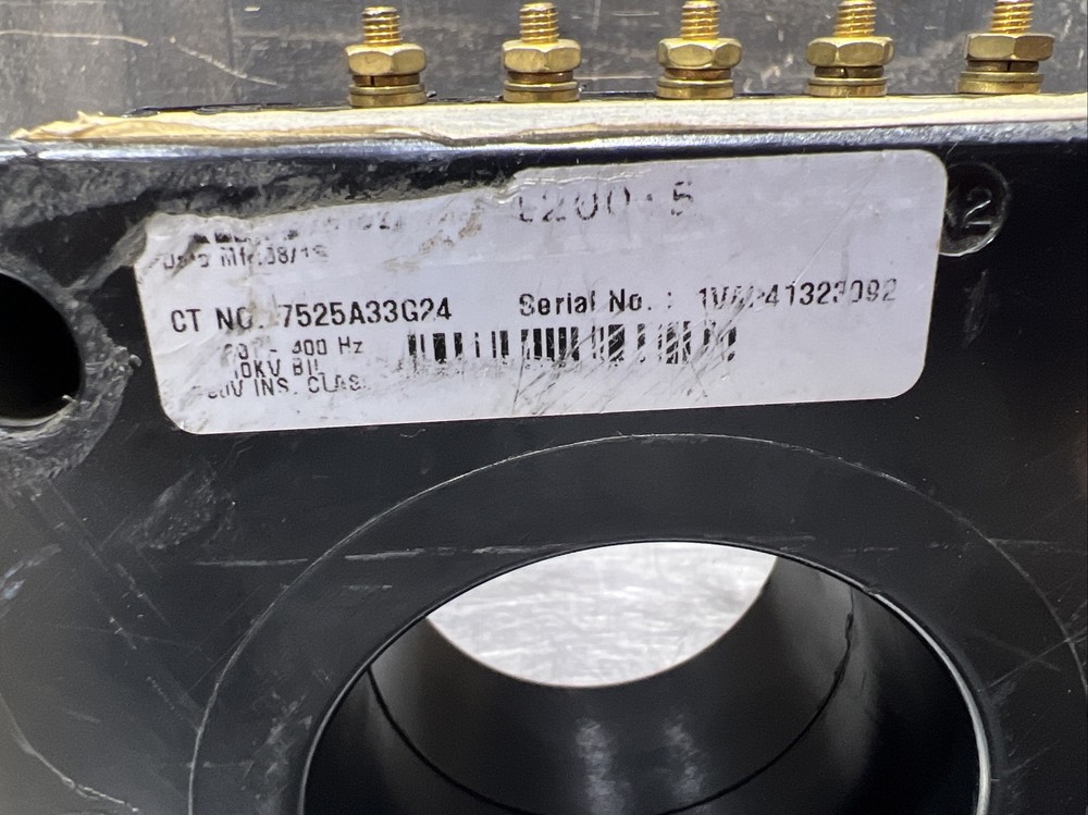 Abb NNB 7525A33G24 Current Transformers Solid Core 600V 50-400Hz Nos Surplus