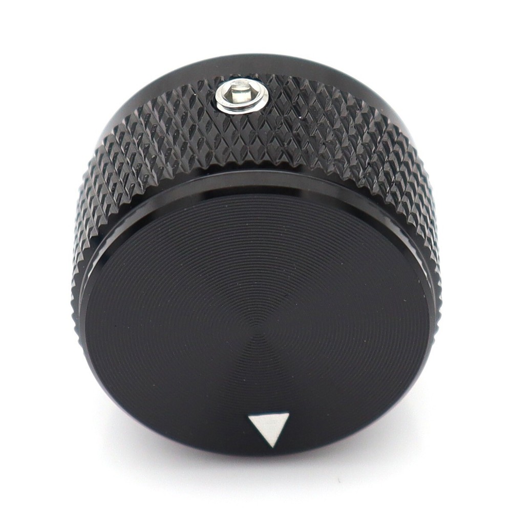 4Pcs Aluminium Alloy Electric Bass Guitar Knobs Volume Tone Control Knobs Black