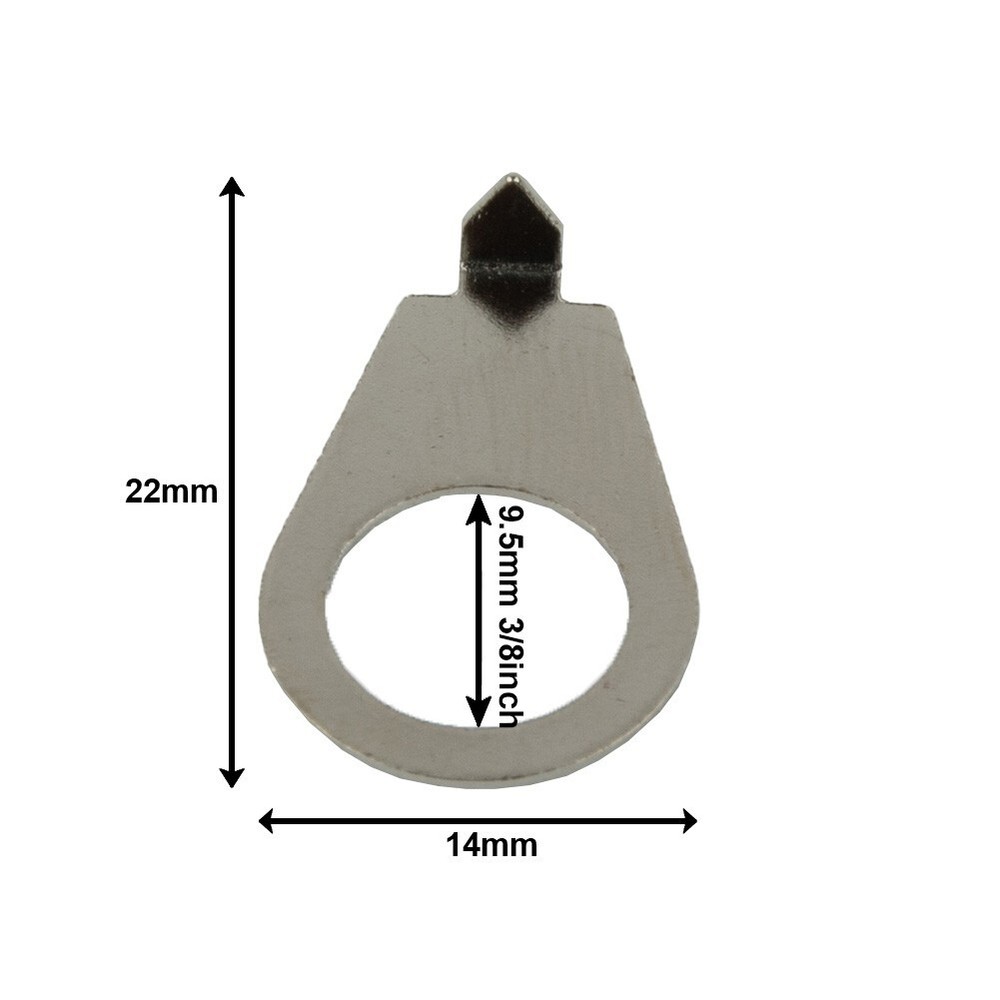 10Pcs Guitar Knobs Pointer Plate Indicator Washers for Gibson LP Electric Guitar