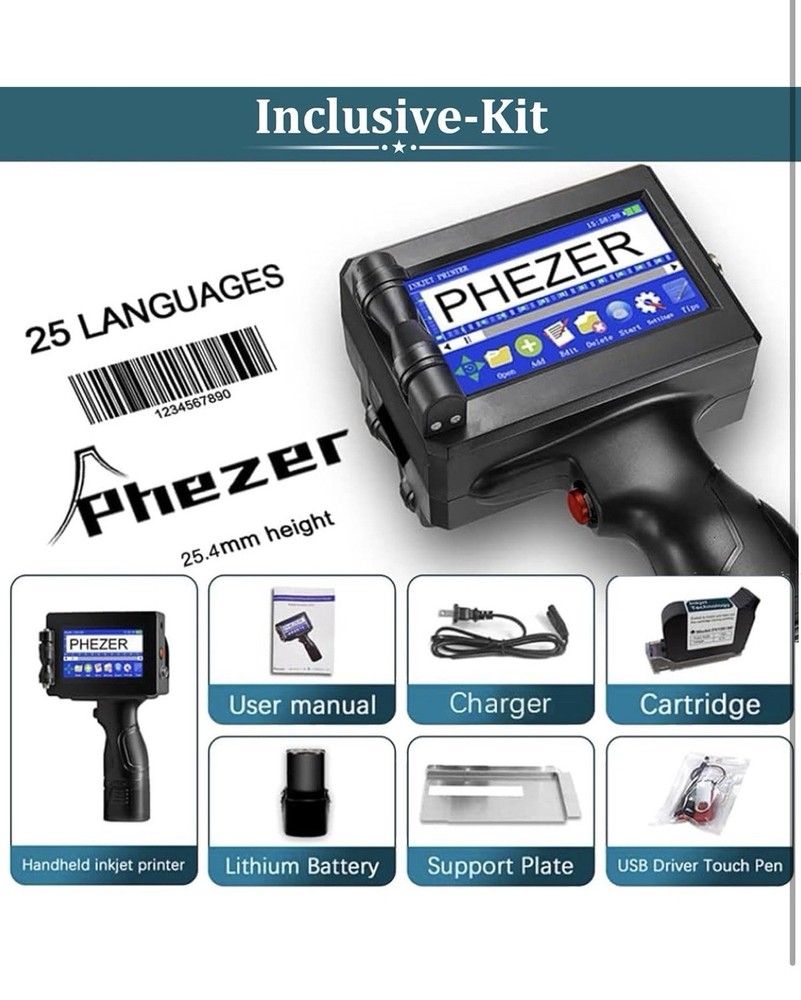 Phezer P15 Handheld Inkjet Printer (Open Box!)