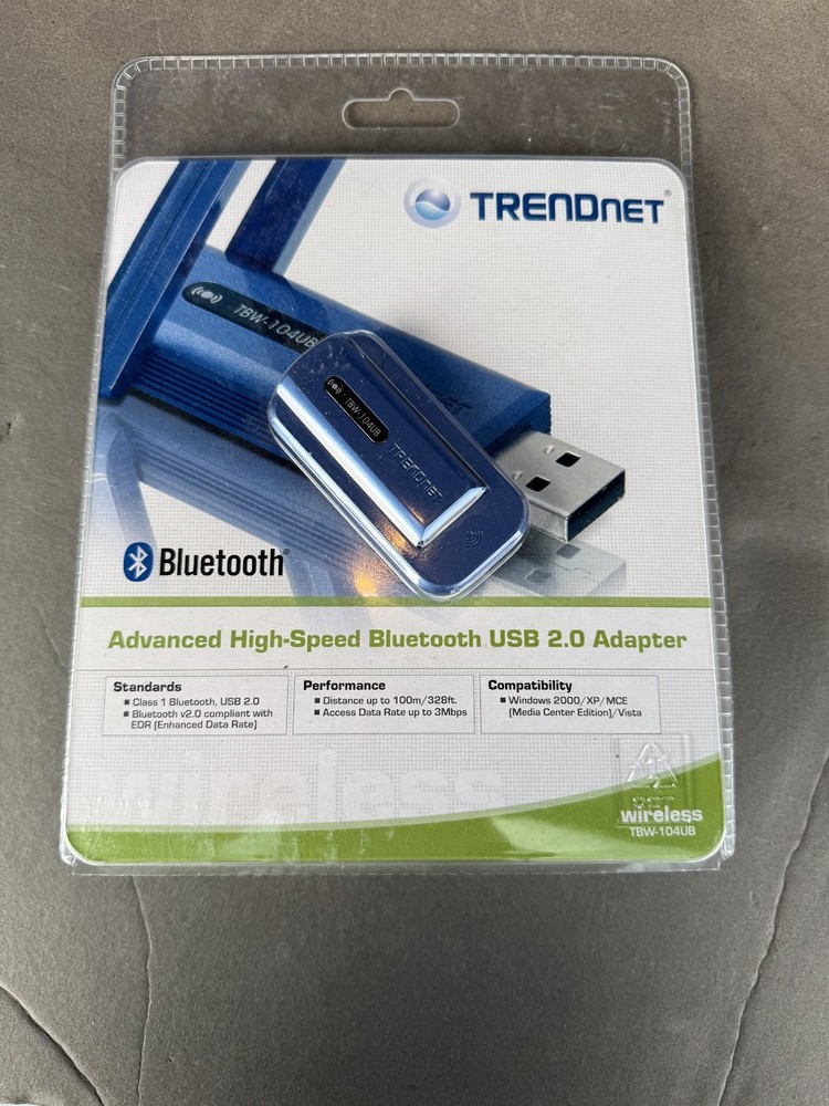 New OEM Trendnet Advanced High-Speed Bluetooth USB 2.0 Adapter 100m TBW-104UB