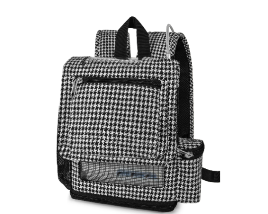 o2totes: Backpack For Inogen Rove 6 Lightweight Backpack w/Pockets - Houndstooth