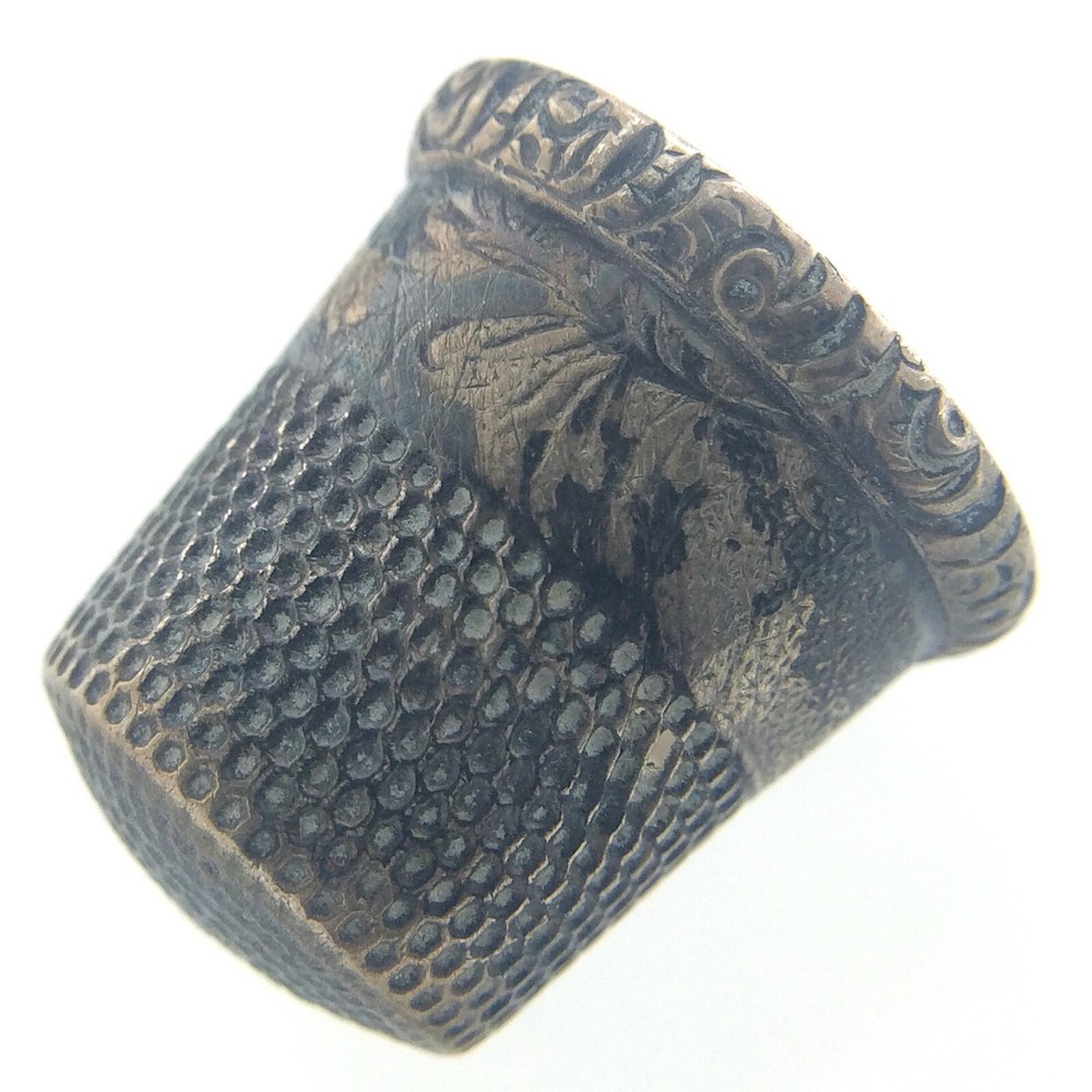 Vintage / Antique Thimble Sterling Silver Marked Inside S119
