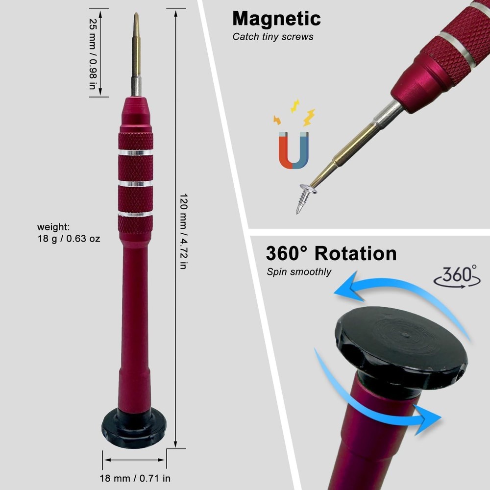 Magnetic Phillips Screwdriver #000 PH 000, Small