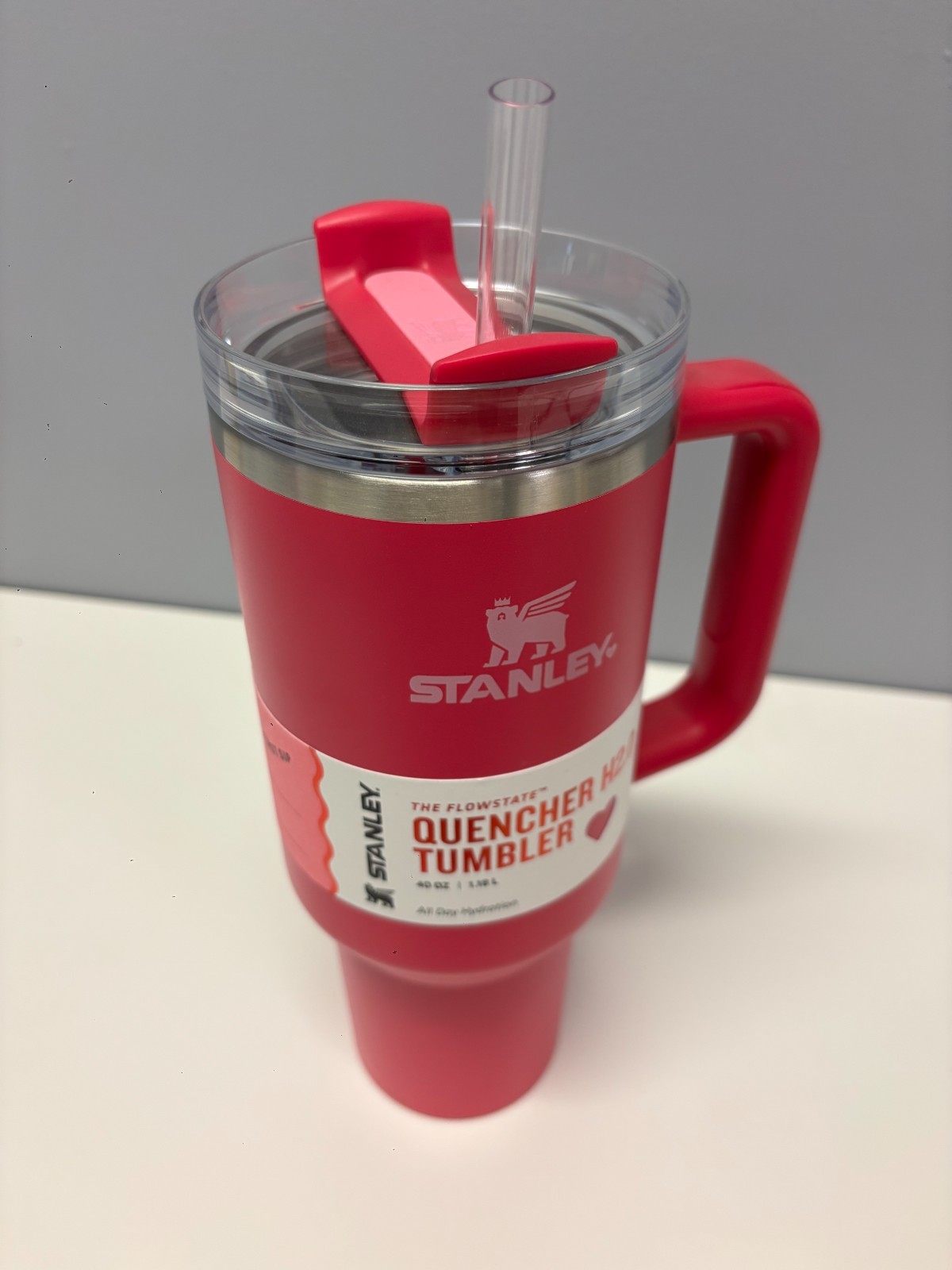 Stanley Valentine's Day FlowState Tumbler 40 oz Cosmic Pink (Target Exclusive)