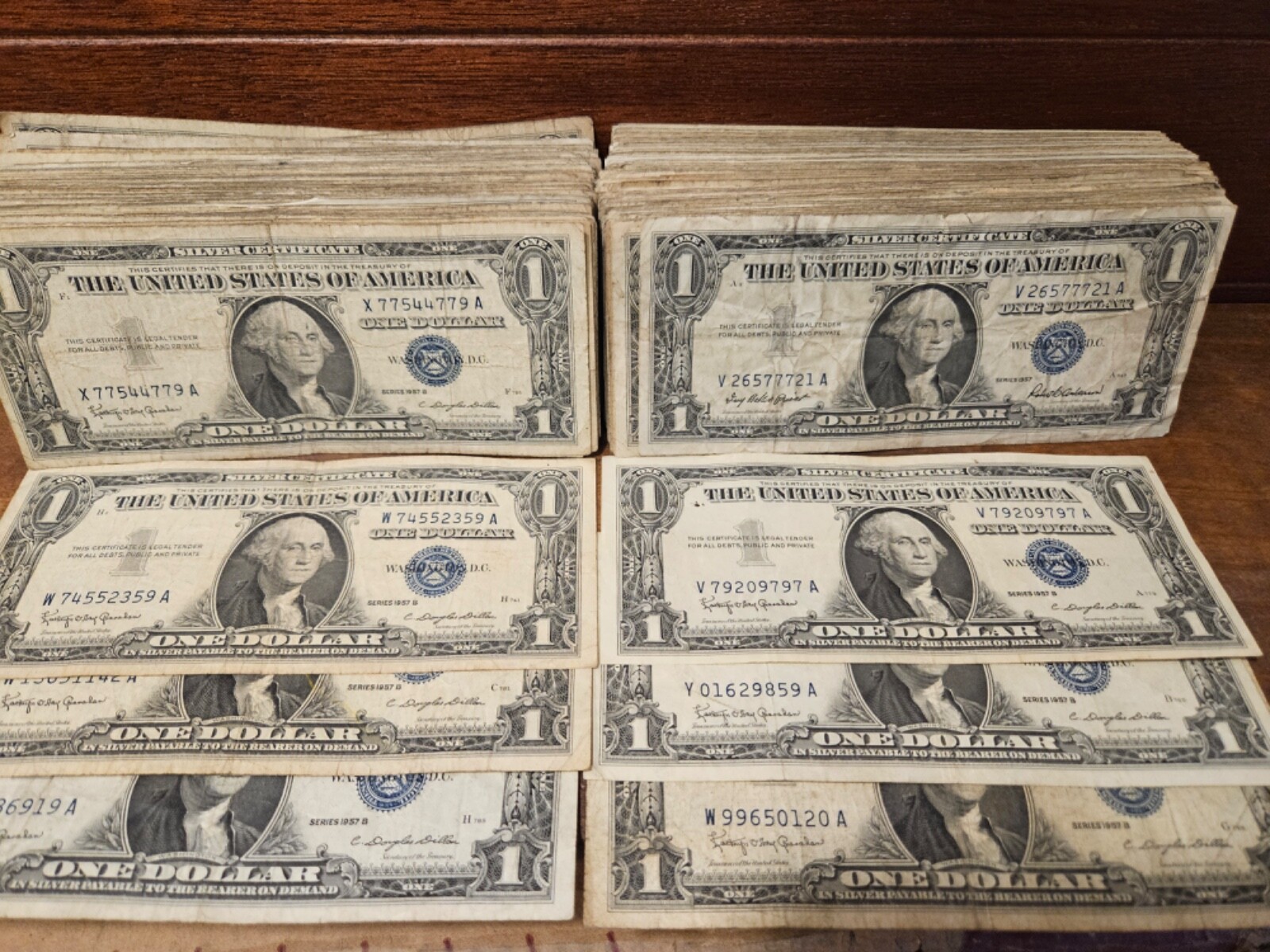 1935 or 1957 One Dollar Blue Seal Note Silver Certificate Old US Bill $1 Money