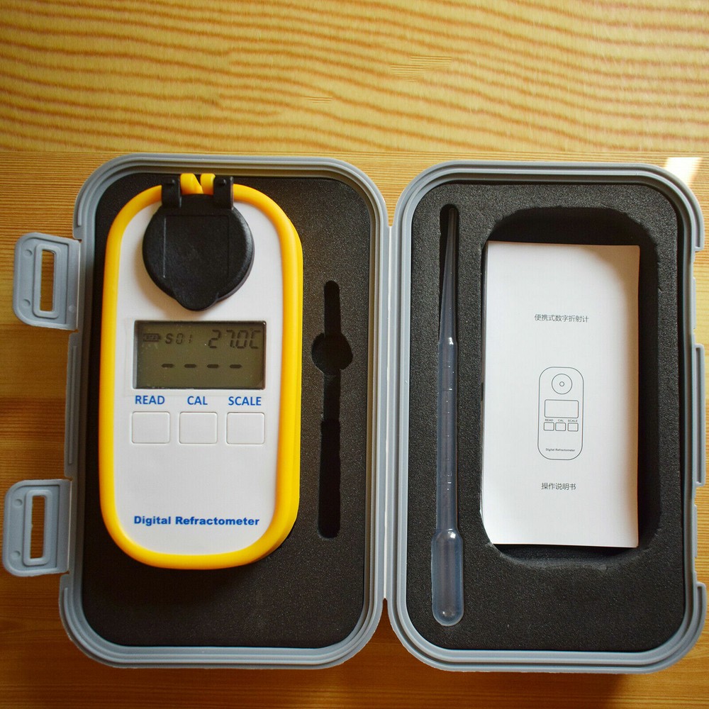 Digital Honey Refractometer Brix Refractive Index Refractometer 0 to 90%