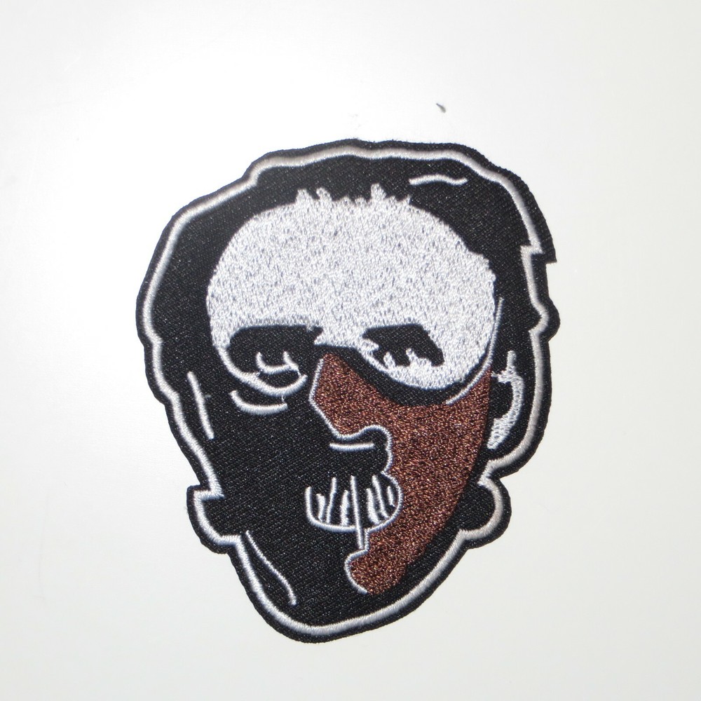 Hannibal Lecter Themed 3.5" Tall Iron On Embroidered Patch